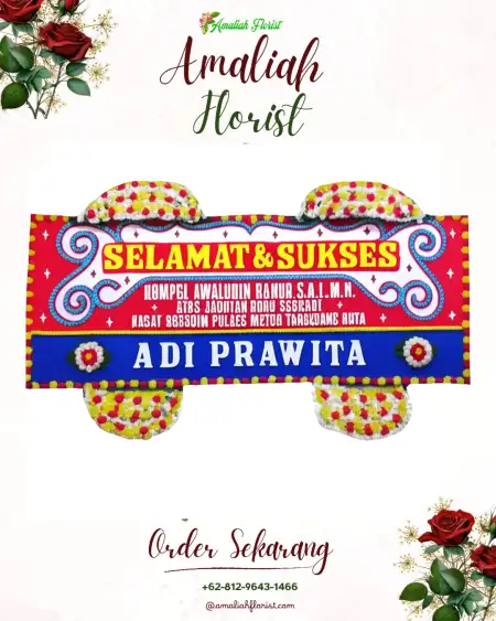 Papan Bunga Ucapan Selamat Lobener Lor
